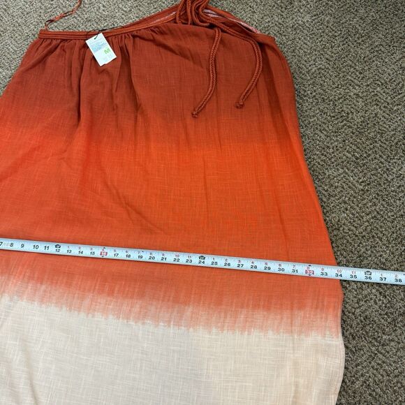 NWT Primark Maxi One Shoulder Dress Womens M Boho Beach 100% Cotton Oversized - Picture 13 of 13